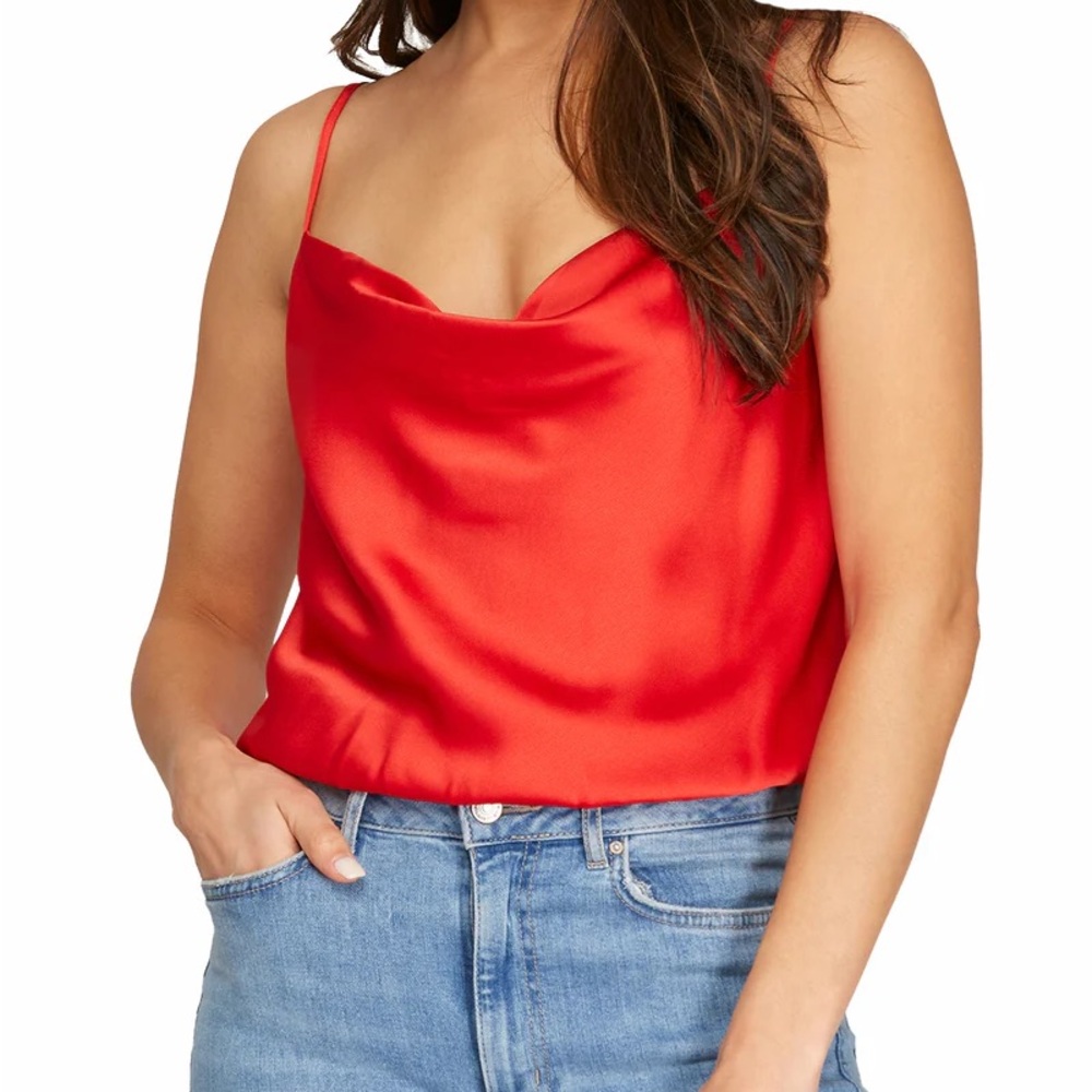 L’AGENCE Calista Silk Cami in Red